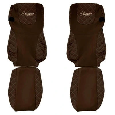 Afbeelding van F CORE Elegance Q FX07 BROWN Stoelhoes Bruin Textiel, Kunstleer