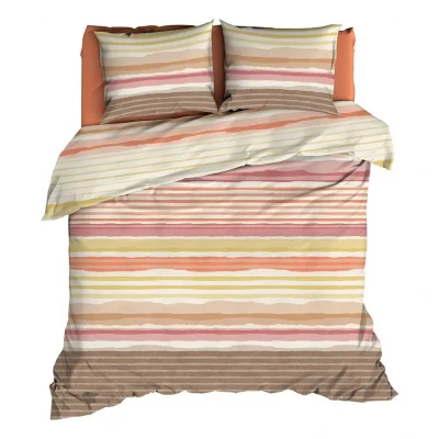 Afbeelding van Romanette Donnie Dekbedovertrek Tweepersoons 200x200/220 cm Coral