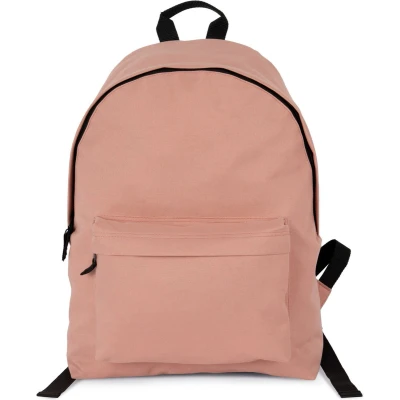 Afbeelding van Kimood Gerecycleerde casual rugzak met zak op de voorkant KI0184 Flamingo Pink