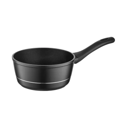 Afbeelding van FLORINA Aluminium pan (1,5 l) I DELUX inductiepan 18 cm diameter voor inductie, gas, elektrisch kookgerei antiaanbaklaag kleine melkpan