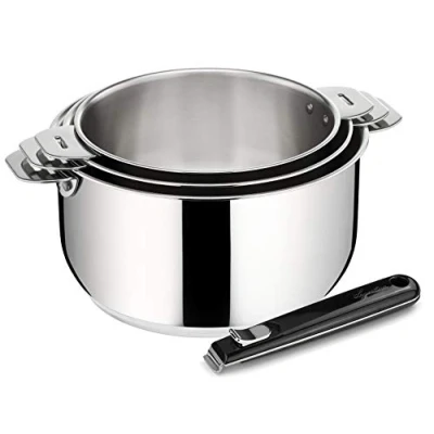 Image de Set de 3 casseroles Lagostina Salvaspazio 012138600104 Inox