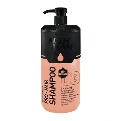 Afbeelding van NISHMAN Sulfate Silicon Inca Inchi Shampoo zonder parabenen, 1250 ml
