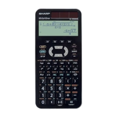 Image de Sharp EL W550XG Calculatrice scientifique 10 chiffres + 2 exposants panneau solaire, pile