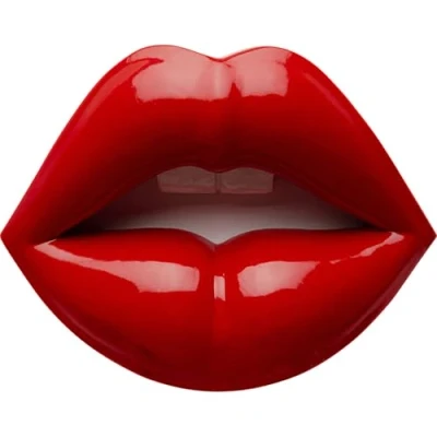 Afbeelding van Wanddecoratie rood lippen Kare Design