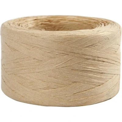 Afbeelding van Creativ company raffia papiergaren zandkleur 100m