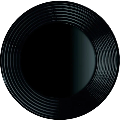 Afbeelding van Diep bord Luminarc Harena Zwart Glas (Ø 23,5 cm) (24 Stuks)