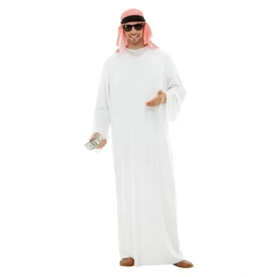 Afbeelding van FUNIDELIA Arabisch Kostuum voor mannen Sjeik Maat: XL Wit