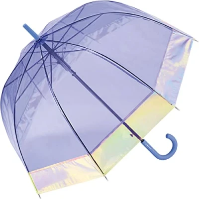 Afbeelding van Esprit AC Domeshape Copper Stripes Lange Paraplu, 90 cm, Glanzende rand