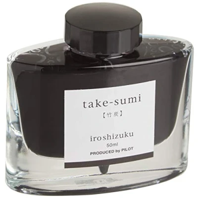 Afbeelding van Pilot Namiki Iroshizuku Chiku rin inktfles voor vulpen, 5.000, zwart