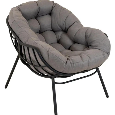 Afbeelding van Lesli Living Cozy relax stoel grijs