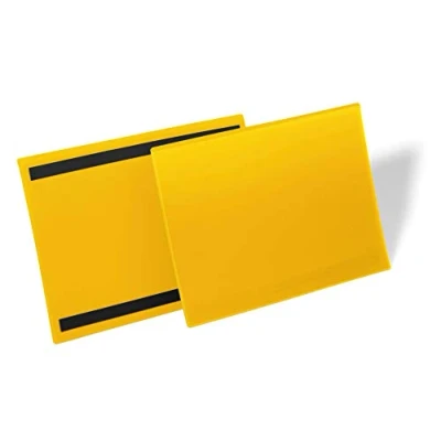 Afbeelding van Durable 174504 magneethoesjes, A4, geel, 50 stuks