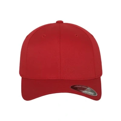 Image de Flexfit Wooly Combed Baseball Cap Mixte, Rouge, S M