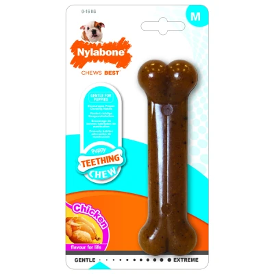 Afbeelding van Nylabone Puppy Chew Kipsmaak TOT 16 KG (103033)