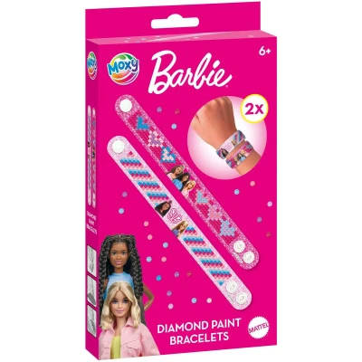 Afbeelding van Barbie 2 Diamond Painting Armbanden maken knutselset sieraden creatief speelgoed meisjes vanaf 5 jaar Moxy