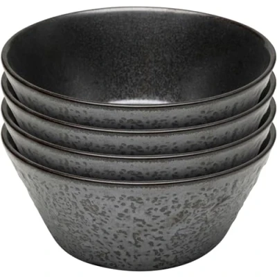 Afbeelding van Kommen Cosmos zwart Ø15cm (4/set) Kare Design