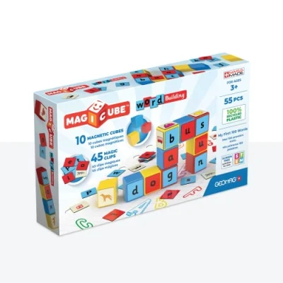 Afbeelding van Geomag Magicube Woordbouw EU Gerecycleerde Clips 55 stuks