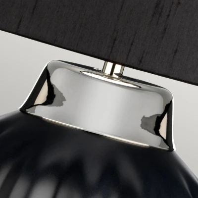 Afbeelding van Quintiesse LED Tafellamp Bexley 1X E27 Max 60W Black &amp; Polished Nickel