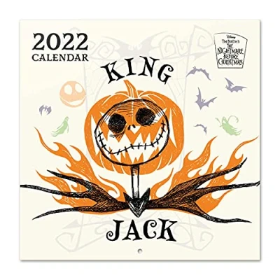 Afbeelding van Disney Wandkalender 2022 Nightmare Before Christmas 30 Cm Wit