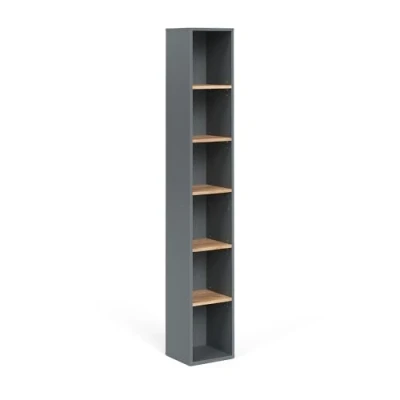Afbeelding van Vicco ViktorHoge kast 30 x 188.6 cm Antraciet/gouden eik