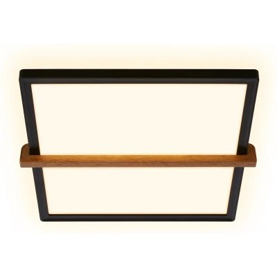 Afbeelding van Briloner Remsa LED plafondlamp 3845015 Indirect licht Vlak Houten toepassing Warm wit 29 x 31,5 4 cm Zwart hout
