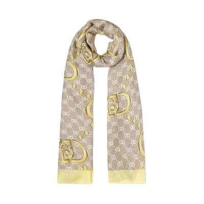 Afbeelding van LIU JO Stole WITH LOGO Sjaal, Dames, Maat: One Size, Yellow