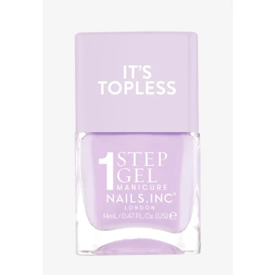 Afbeelding van Nails Inc Topless Hailey (lavendel) uv vrije gelnagellak manicure in 1 stap tot 8 dagen sneldrogend veganistisch &amp; 21 vrij voor kinderen en volwassenen zonder basislaag toplaag