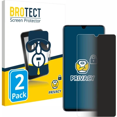 Afbeelding van BROTECT privacy screenprotector voor Huawei Mate 20 X (5G) Folie Beschermfolie Blauwlichtfilter (2 Stuks)
