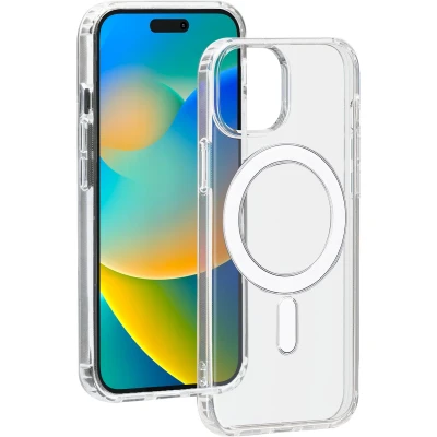 Afbeelding van Bigben Connected Telefoonhoesje geschikt voor iPhone 15 MagSafe compatibel Transparant