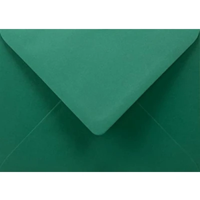 Afbeelding van Netuno 25 donkergroene enveloppen B6 125 x 175 mm puntige klep Burano Engels groen 90 g elegante kleurrijke hoge kwaliteit voor wenskaarten uitnodigingen bruiloft verjaardag