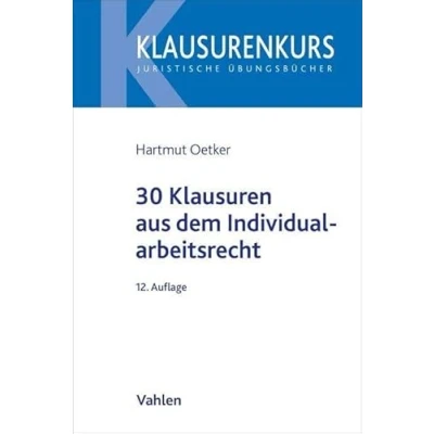 Afbeelding van 30 Klausuren aus dem Individualarbeitsrecht