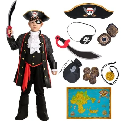 Afbeelding van Spooktacular Creations Child Boy piratenkostuum (klein (5 7 jaar))