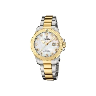 Afbeelding van Festina Boyfriend Horloge, Dames, Maat: One Size, Cream