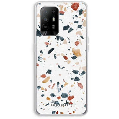 Afbeelding van Case Company® hoesje geschikt voor Oppo A94 5G Terrazzo N4 Soft Cover Telefoonhoesje Bescherming aan alle Kanten en Schermrand