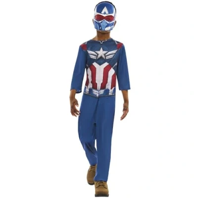 Afbeelding van Rubies Marvel Captain America officieel klassiek Brave New World kostuum 9 10 jaar