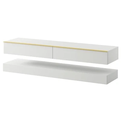 Afbeelding van Selsey Hylia TV meubel 140 cm Wit
