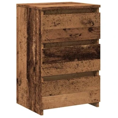 Afbeelding van vidaXL Nachtkastje 40x35x62,5 cm bewerkt hout oud houtkleurig
