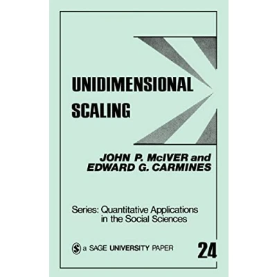 Afbeelding van Quantitative Applications in the Social Sciences Unidimensional Scaling