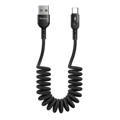 Afbeelding van Mcdodo Nylon krulsnoer laadkabel USB A naar C