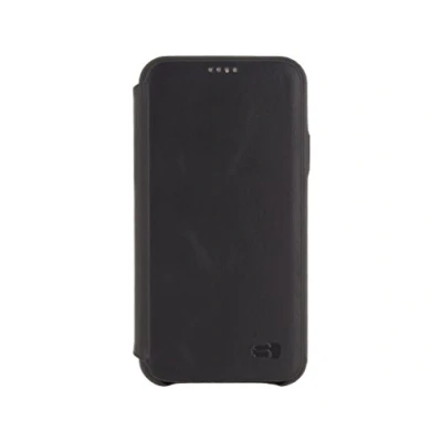 Afbeelding van Senza Pure Skinny Leather Booklet Apple iPhone X/Xs Deep Black
