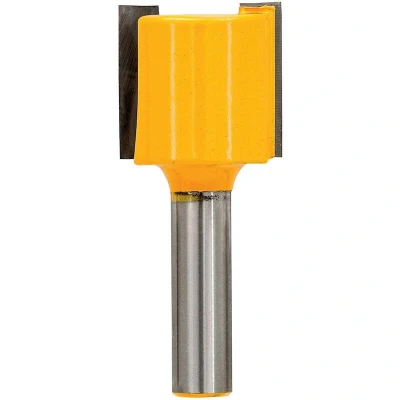 Afbeelding van DEWALT DT90011 QZ groeffrees HM, 2 snijkanten, schacht 8mm, Ø22mm, werklengte 20mm