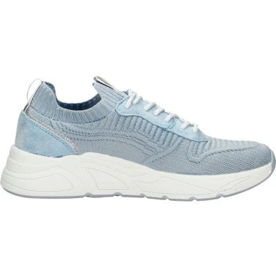 Afbeelding van SUB55 Sneakers laag, Dames, Maat: 40, Licht blauw Textiel