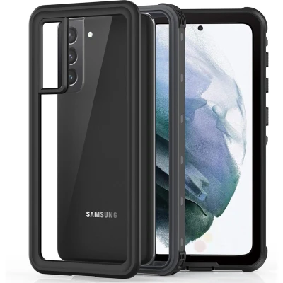 Afbeelding van Redpepper Hoesje Geschikt voor Samsung Galaxy S21 Dot Plus Waterproof Backcover Zwart