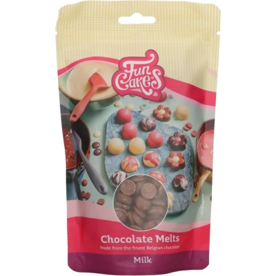 Afbeelding van FunCakes Chocolade Melts Melk 350g Smeltchocolade