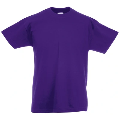 Afbeelding van Fruit of the Loom 5 stuks dikke T shirts voor heren, Paars.