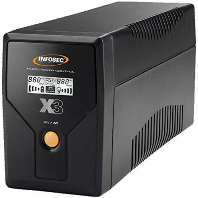 Afbeelding van INFOSEC X3 EX LCD USB 650 UPS 110 120/220 240 V VA 7 ampère uur uitgangen: 2