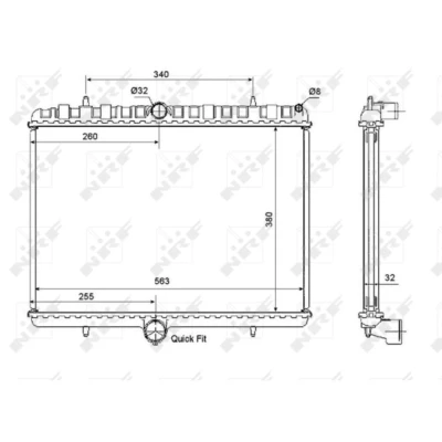 Afbeelding van Radiateur NRF 53861