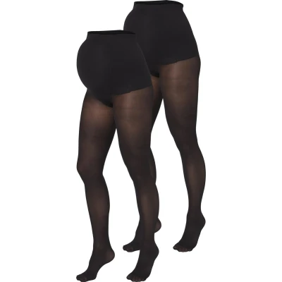Afbeelding van Mamalicious Mlsabine 2 PACK Panty, Dames, Maat: S/M, Black
