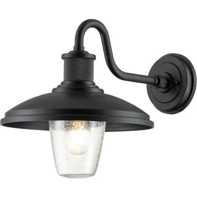 Afbeelding van Kichler LED Wand Buitenlamp Allenbury 1X E27 Max 40W IP44 Dimbaar Textured Black