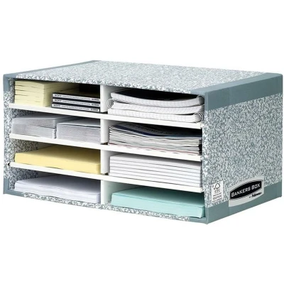 Afbeelding van Bankers Box System bureau sorteerder 26 x 49 31 cm grijs