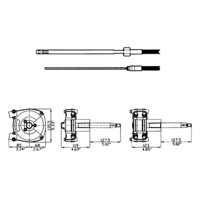 Afbeelding van M66 stuurkabel 4.88 m